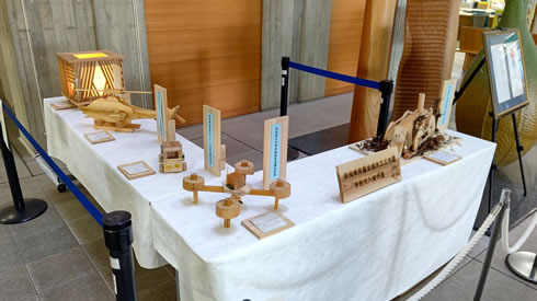 奈良県児童生徒木工工作展入選作品展示